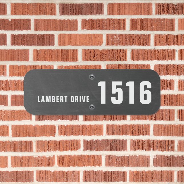 Make Your Own Custom Personalized House Metal Sign (In Situ(Brick))