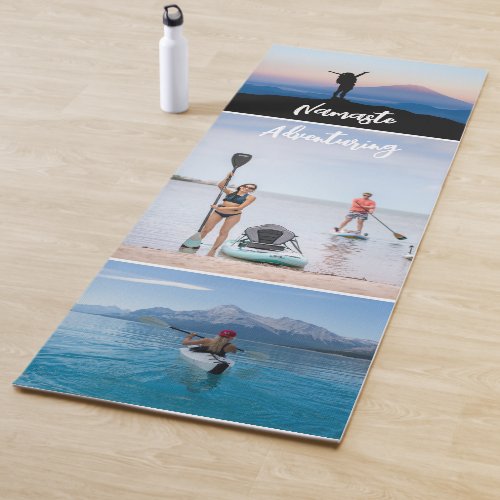 Make Your Own Custom Photo Collage and Text Yoga Mat