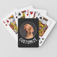 Make Your Own Custom Photo / Picture and Text Playing Cards
