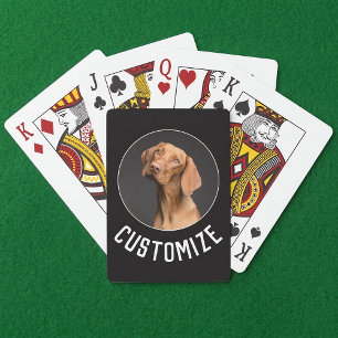 Make Your Own Custom Photo / Picture and Text Poker Cards