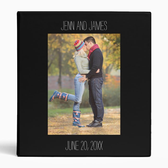 Make Your Own Custom Photo Wedding Planner Binder (Front)