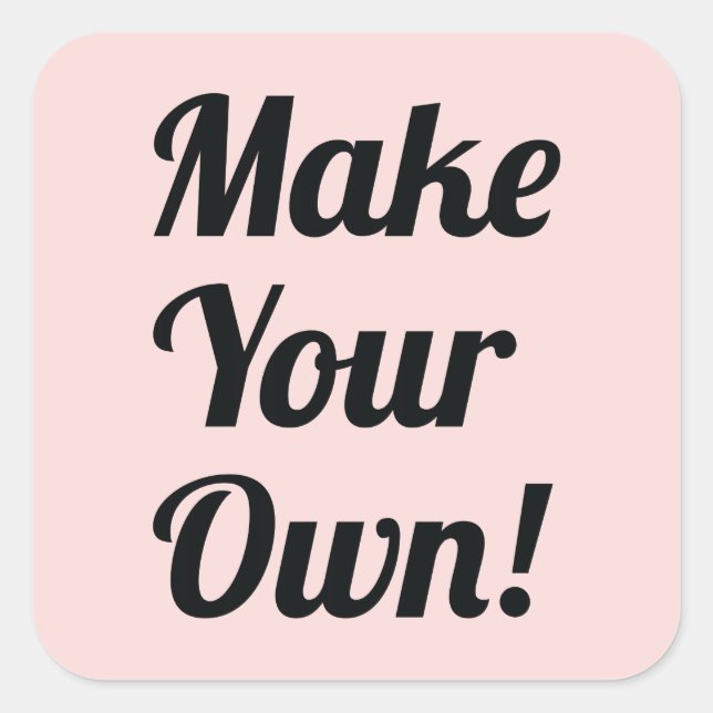 Make Your Own Custom Printing Square Sticker (Front)