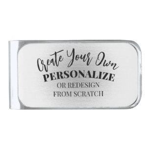 Make Your Own Custom Silver Finish Money Clip