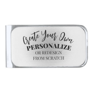 Make Your Own Custom Silver Finish Money Clip