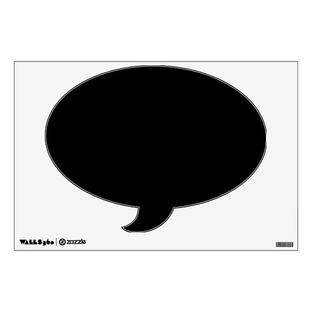 Make Your Own Custom Speech Bubble Wall Decal (Front)