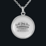 Make Your Own Custom Sterling Silver Necklace<br><div class="desc">Add some personalized text or redesign this product completely from scratch by replacing our image with your own! Add your own text,  choose your favorite fonts and colors and visit Naomi Anomaly Art on Zazzle for more.</div>