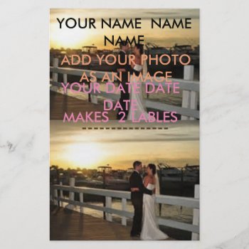 Make Your Own Custom Wine Bottle Labels For Large Flyer by CREATIVEWEDDING at Zazzle