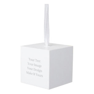 Make Your Own Custom Wooden Cube Ornament
