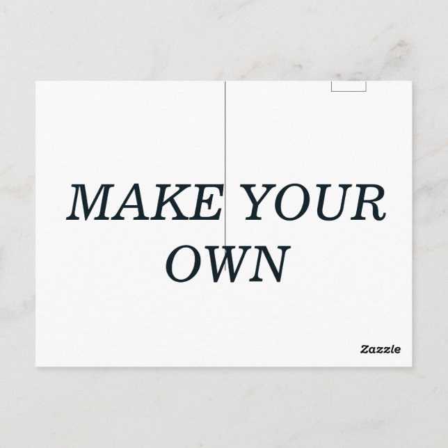 Make your own customized postcard (Back)