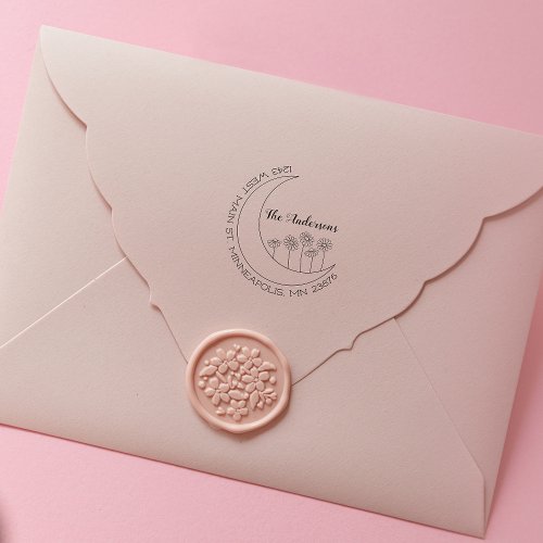 Make Your Own Cute  Stylish Custom Return Address Rubber Stamp