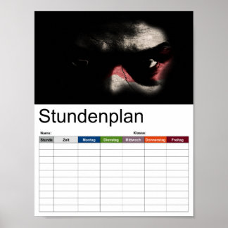 Make your own dark side of the Force... timetable Poster