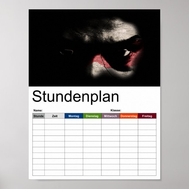 Make your own dark side of the Force... timetable Poster (Front)