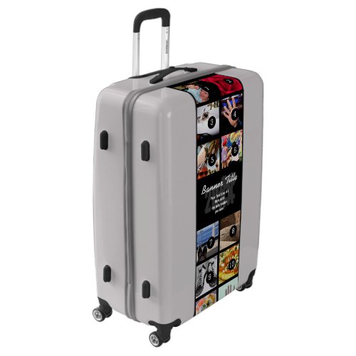 Make your own decor easily with 12 images on a luggage