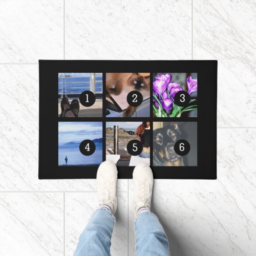 Make your own decor easily with 6 images on a doormat