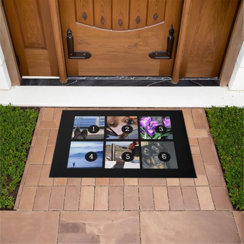 Make your own decor easily with 6 images on a doormat