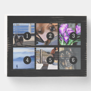 Make your own decor easily with 6 images on a wooden box sign