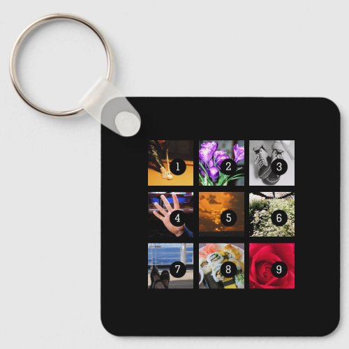 Make your own decor easily with 9 images on a keychain