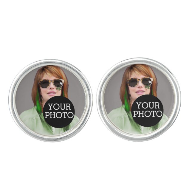 Make your own decor easily with your image on a cufflinks (Front)