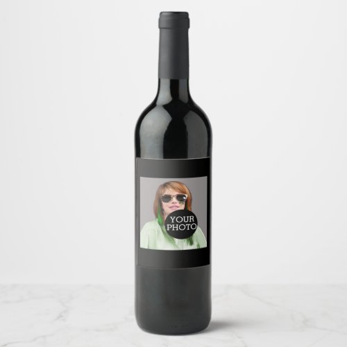 Make your own decor easily with your image on a wine label
