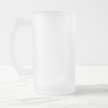 Make Your Own Design Frosted Glass Beer Mug by StillImages at Zazzle