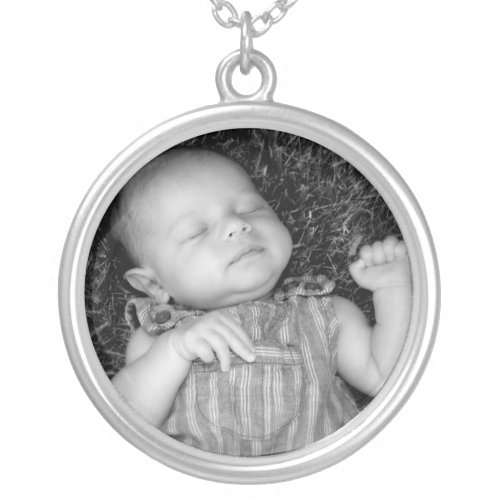 Make Your Own DIY Baby Photo Personalized Silver Plated Necklace