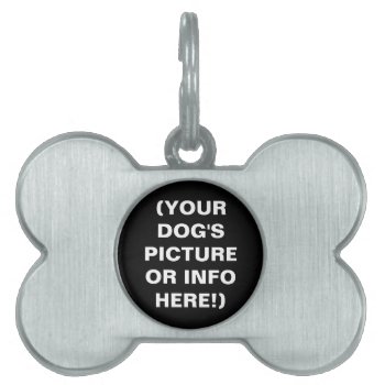 Make Your Own Dog Bone Pet Tag! Pet Tag by zarenmusic at Zazzle