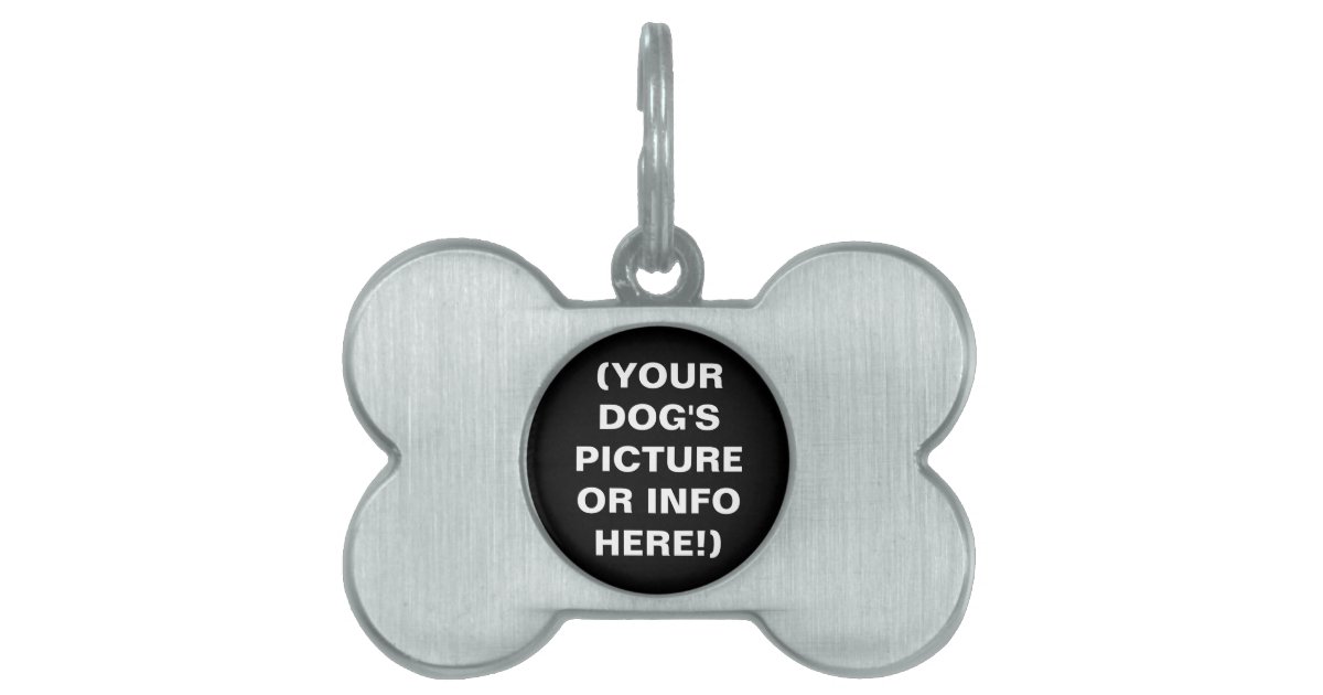 Bow Tie Pet Tag Dog Cat Personalized Bone Monogram 