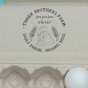 Make Your Own Egg Carton Vintage Farm Self-inking Stamp