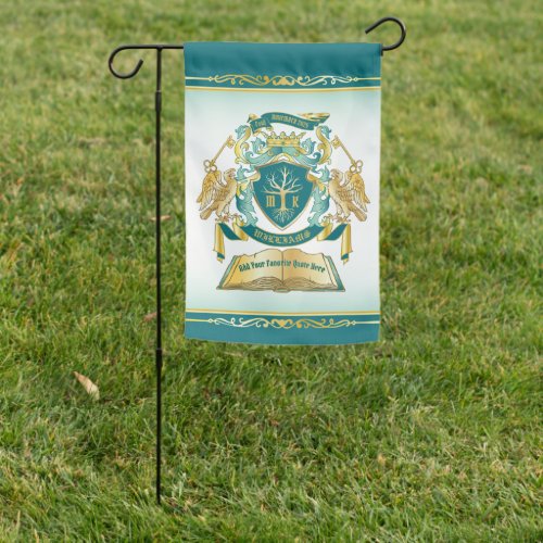 Make Your Own Emblem Tree Book Key Crown Gold Jade Garden Flag