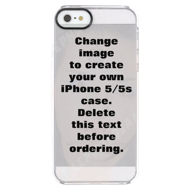 Make your own ersonalized template photo uncommon iPhone case (Back)