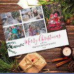 Make your own family collage berries Christmas Holiday Card<br><div class="desc">Create your own family photo collage,  watercolor berries,   Merry Christmas card.
Send your friends and family Christmas wishes with this very personal Christmas card.
You can add your own photos,  add your text and names.</div>
