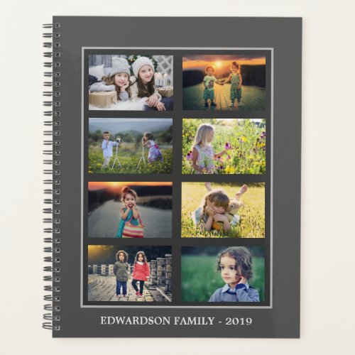 Make your own family photo collage personal planner