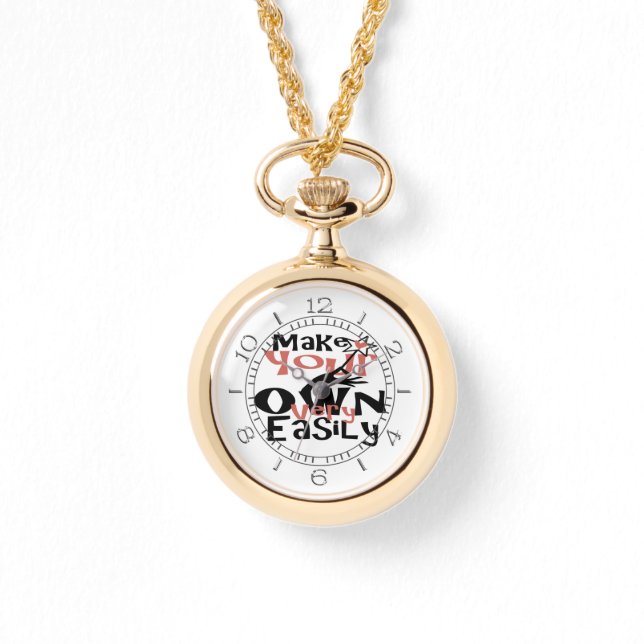 Make Your Own fashion watch in One Step (Front)