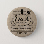 Make Your Own Father’s Day Number 1 Dad Monogram Button at Zazzle