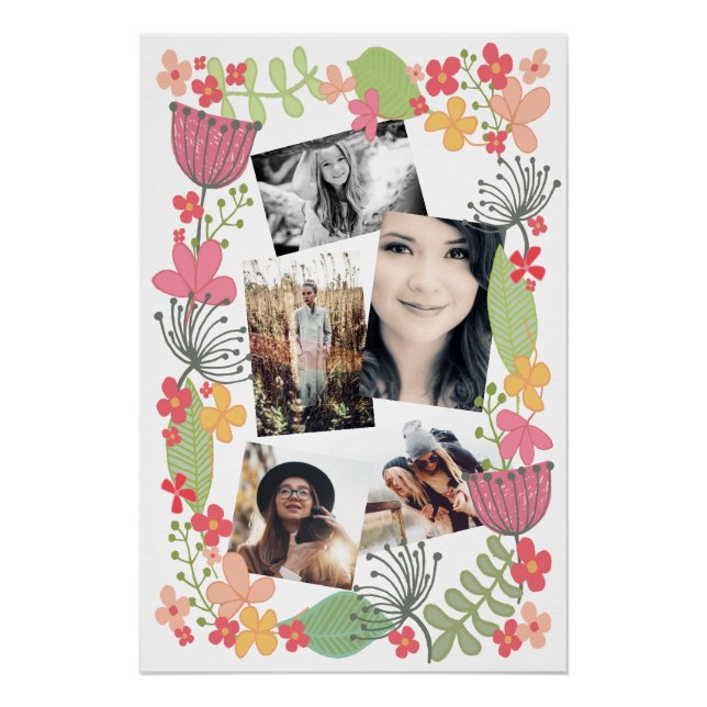 Make Your Own Friends Memories Photo Collage Poster (Front)