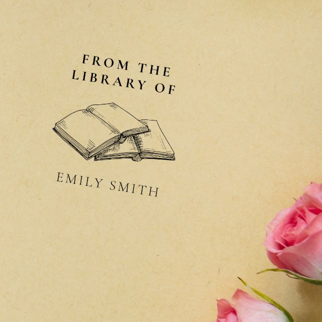 Make Your Own From The Library Of Custom Name Rubber Stamp (Creator Uploaded)