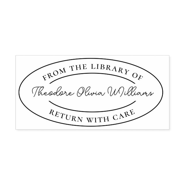 Make Your Own From The Library Of Custom   Rubber Stamp (Imprint)