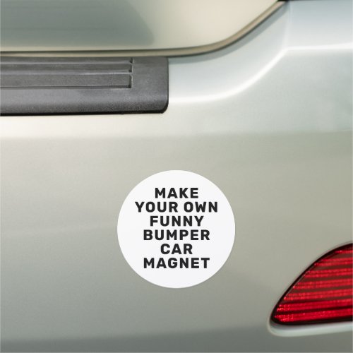 Make Your Own Fun Round Car Magnet