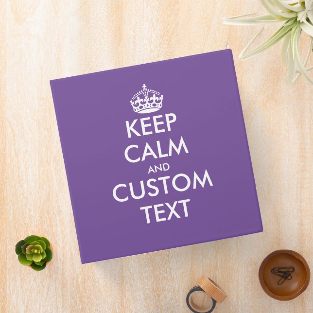 Make your own funny keep calm office binder (In Situ)