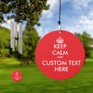 Make your own funny Keep Calm wind chime Wind Chime