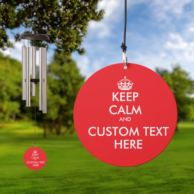 Make your own funny Keep Calm wind chime Wind Chime (Outdoor)