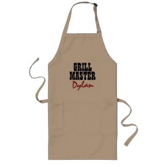 Make your own grill master BBQ apron for men Beige