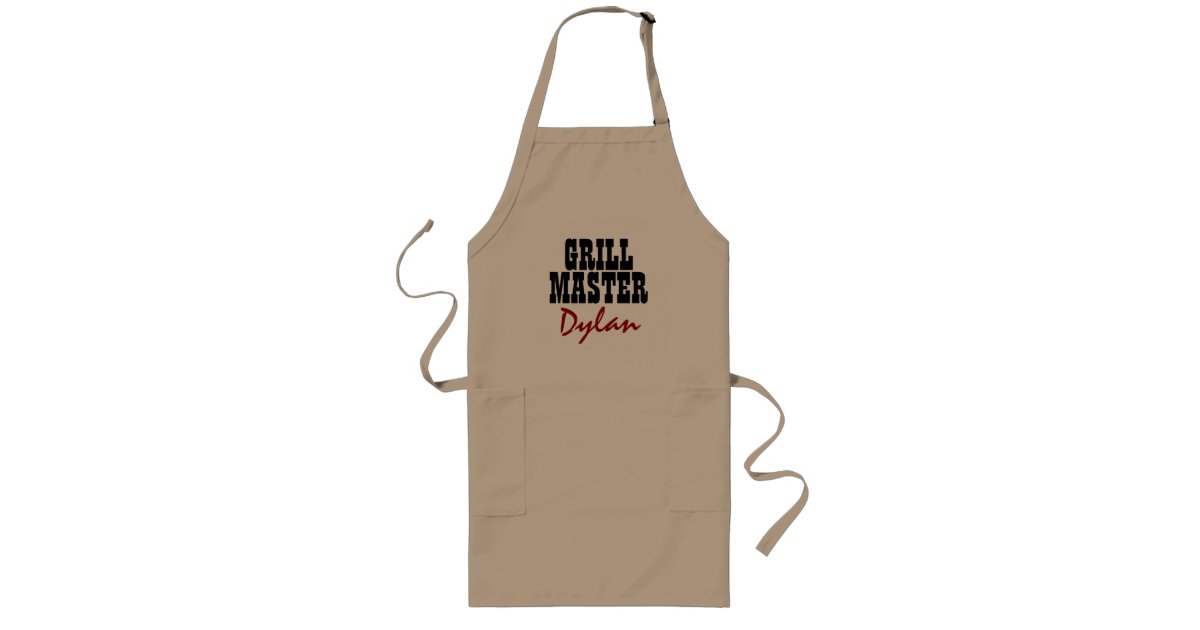 Make your own grill master BBQ apron for men Beige ...