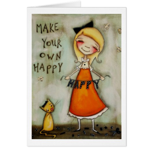 Make Your Own Happy - New beginnings Cards (Front)