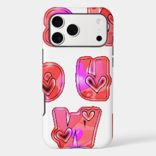 Make Your Own Hearts Art Print Design iPhone 17 Pro Max Case