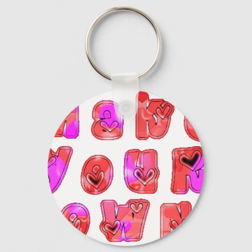 Make Your Own hearts Keychain