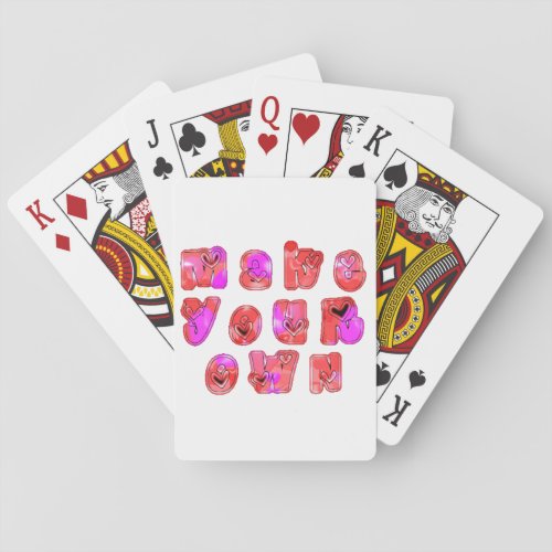 Make Your Own hearts Poker Cards