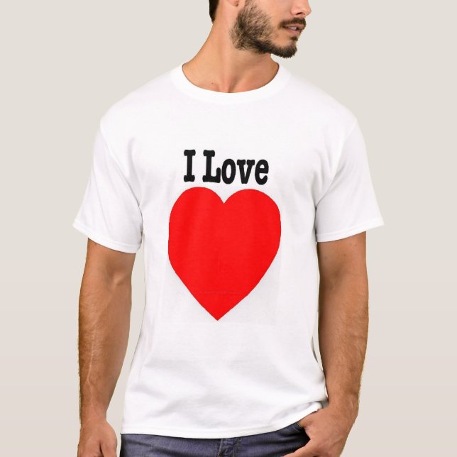 Make your own I Love (Heart) Design T-Shirt (Front)