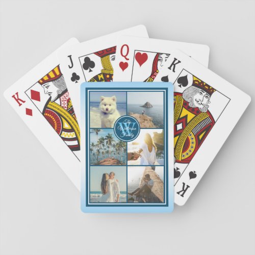 Make Your Own Instagram Grid Summer Photo Collage Playing Cards