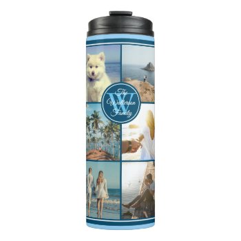Make Your Own Instagram Grid Summer Photo Collage Thermal Tumbler by BCMonogramMe at Zazzle